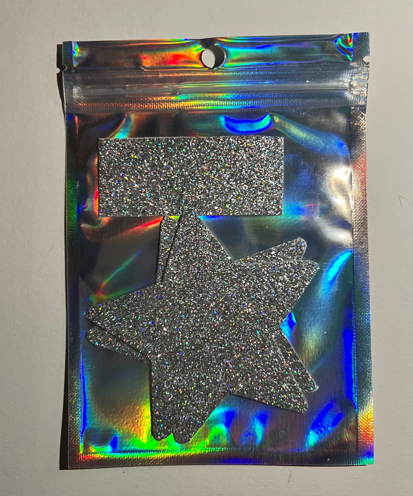 Pasties: Silver Glitter Pasties